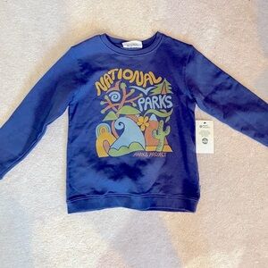 Parks Project National Parks Youth Size Large Crewneck Sweater Blue